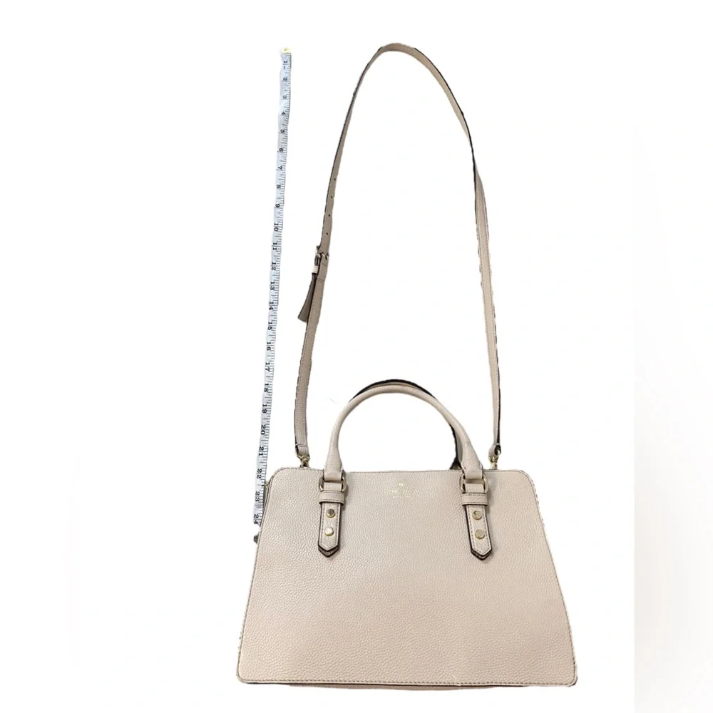 Kate Spade Mulberry Street Lise Fall Minimalist Chic Satchel‎ Beige Handbag